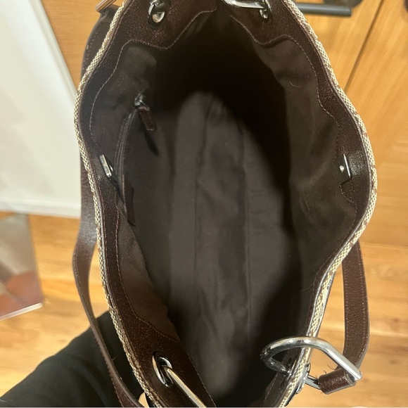 GUCCI Logo GG Pattern Eclipse Shoulder Tote Bag Canvas | Leather Brown | Italy - Picture 12 of 16